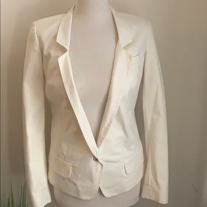 Robert Rodriguez Cream Cotton Blazer